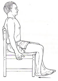 Sitting Assisted Knee Bending